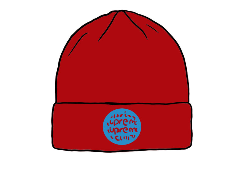 Supreme Lenticular Patch Beanie ‘Red’